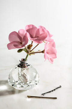 Feminine dressing table still life