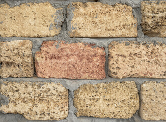 Part of the old wall.. Stone wall as background or texture