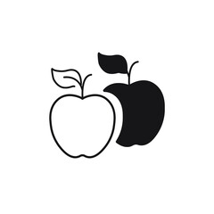 Apple icons symbol vector elements for infographic web