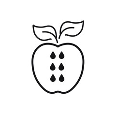 Apple icons symbol vector elements for infographic web