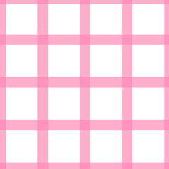 Seamless pattern pink buffalo plaid vector illustration