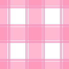 Seamless pattern pink buffalo plaid vector illustration