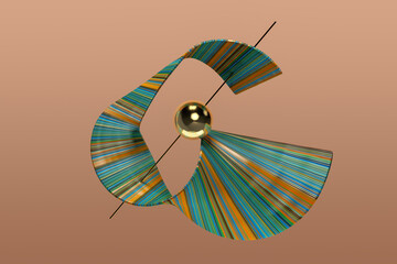 Abstract background with wavy shapes