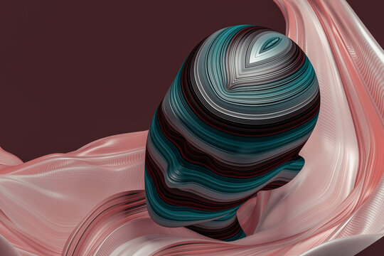 Fototapeta Abstract background with a human face