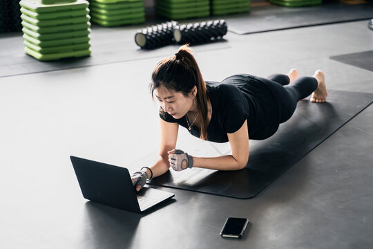 A fitness woman