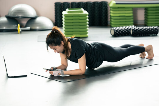 A fitness woman