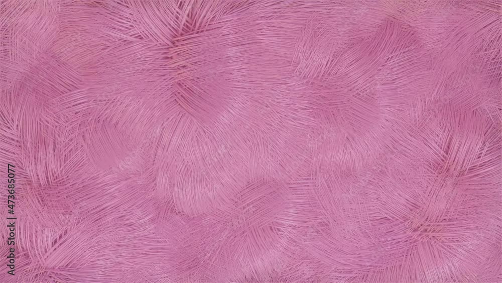 Poster purple animated background covered with hair. 3d render. abstract animation