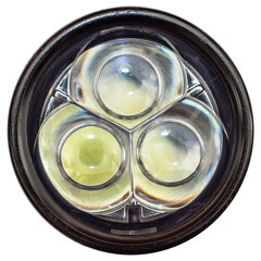 Lensed optics of the lantern.