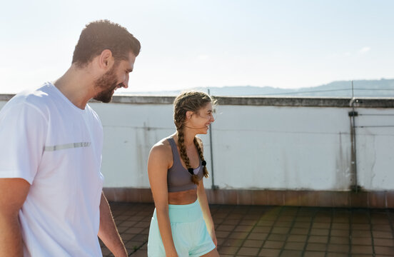 Young Couple Doing Work Out