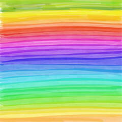 Rainbow striped watercolor background. Vector illustration