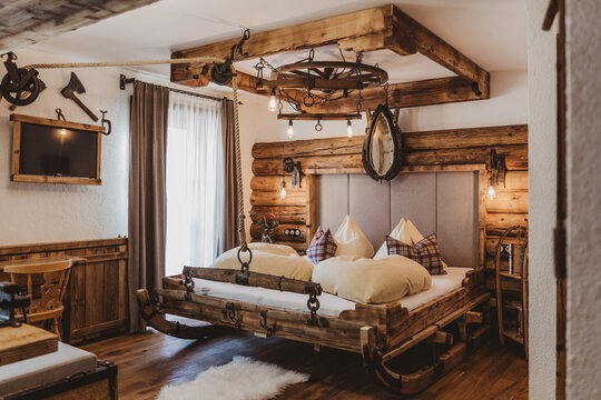 stylish rural bedroom