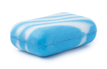 Soap bar isolated over white background, close up