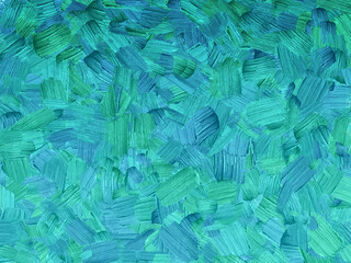 Hand-painted oil painting. Abstract art background. The oil painting is on the canvas. Colored materials. Paint point. Brush painting. Modern art contemporary art. Color canvas