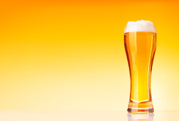 Glass with beer