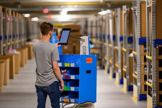 Mobile Device Computer at Warehouse 
