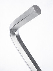 Allen wrench hexagonal key close up