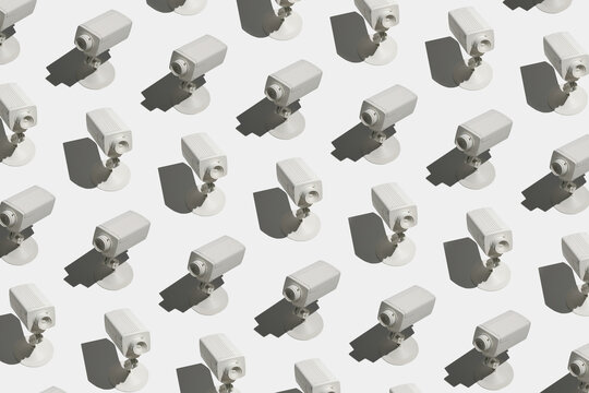 Security surveillance cameras background