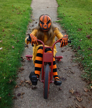 Child in Halloween Mask
