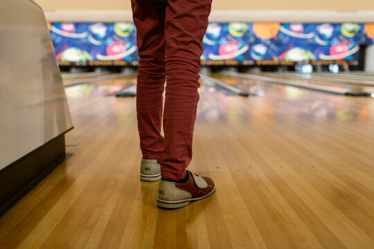 Person at bowling
