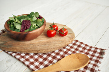 salad plate ingredients fresh food vegetables kitchen