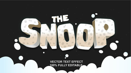the snoop vector text effect