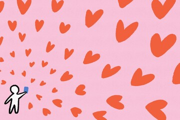 Person posting a selfie on social media and receiving likes