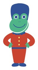 兵隊のカエルのイラスト