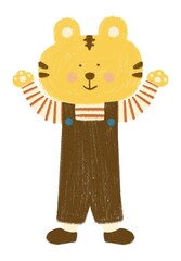とらの子どものイラスト