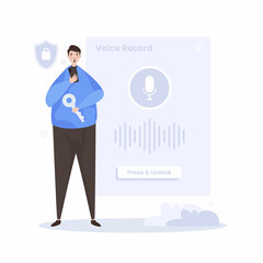 Voice recognition to unlock illustration design
