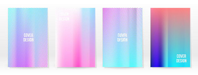 Holographic Poster Set Iridescent Technology Cover