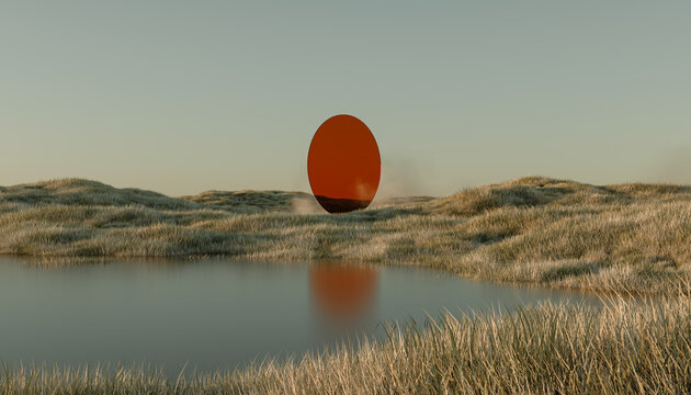 imaginary autumn landscape