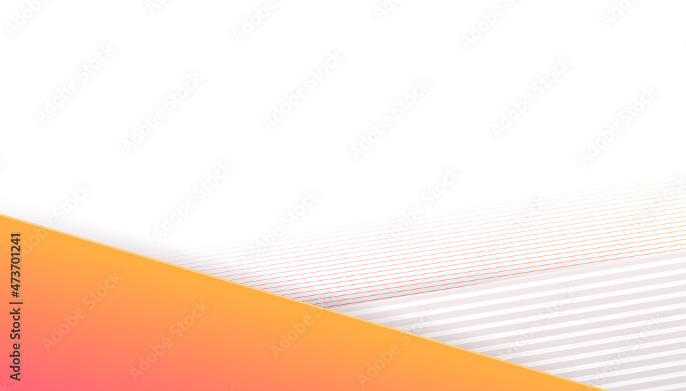 Aufkleber modern simple orange white abstract presentation background. vector illustration design for presenta