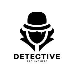 detective logo with hat