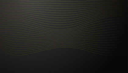 Black gold background. Modern luxury black and gold frame abstract background with shiny lines. Suit for business and corporate