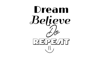 Positive Words, Typography for print or use as poster, card, flyer or T Shirt