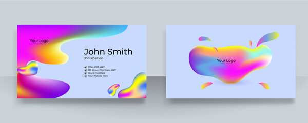 Modern business card design template