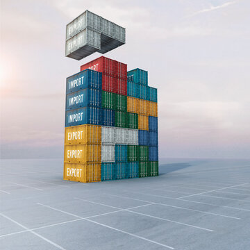 Patterns of shipping containers
