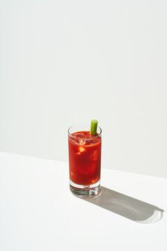 Cold Bloody Mary with celery