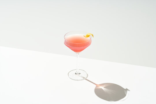 Glass of Cosmopolitan cocktail