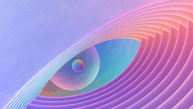 Abstract Galactic Eye
