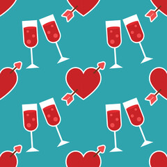 sweet icon valentines seamless for valentine's day