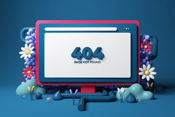 Computer with error screen