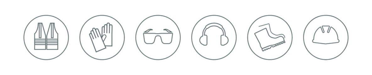 vector illustration of a set of gray buttons	