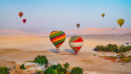 Hot Air Balloons Luxor Egypt © John