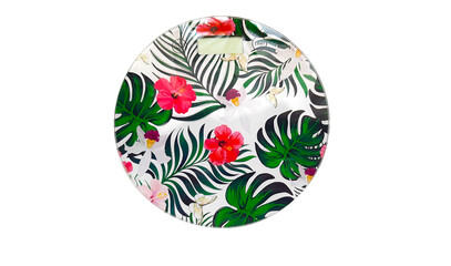 Electronic kitchen scales isolated on a white background