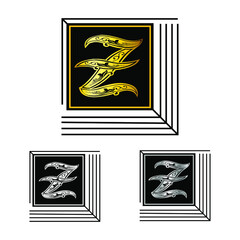 letter Z logo. minimal design concept, font logo design.