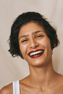 Portrait of a Latin woman with a beautiful smile