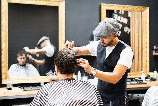 Haircut In The Barbershop