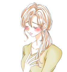 胸が高鳴る女性