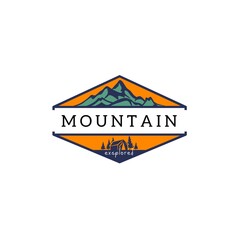 Good mountain logo vector design illustration for any purpose related to climbing 